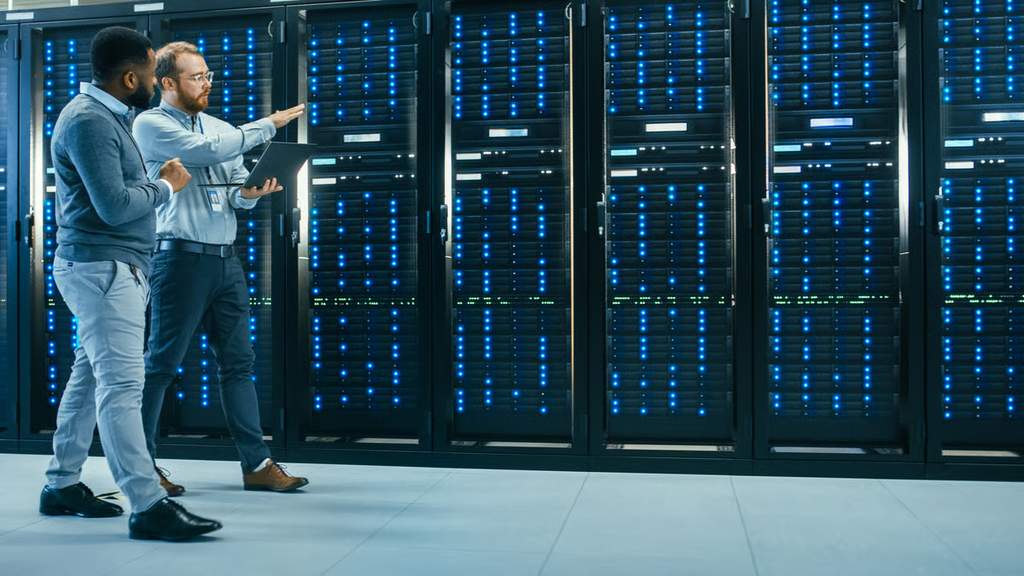 Ilustrasi chip AI Qualcomm untuk server data center dan komputasi hyperscaler